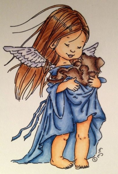 Рисование поэтапное Рождественский ангел