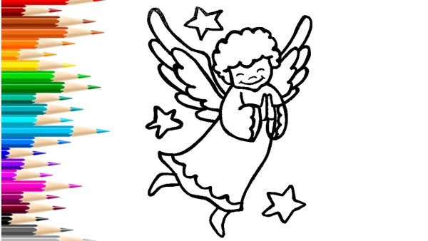 Ангел маркерами