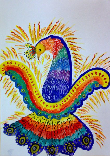 Рисование Волшебная птица