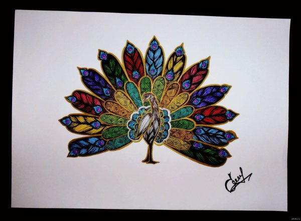 Стилизованный Павлин