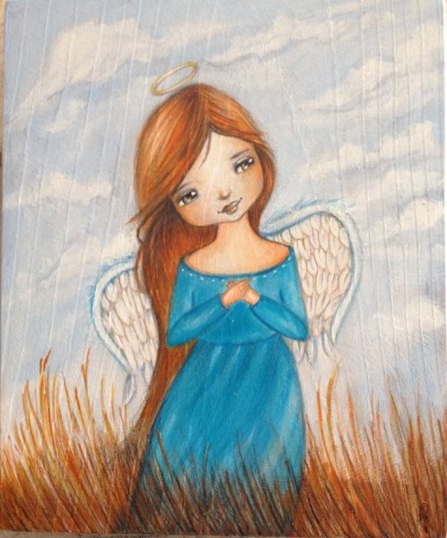 Ангелочки для срисовывания