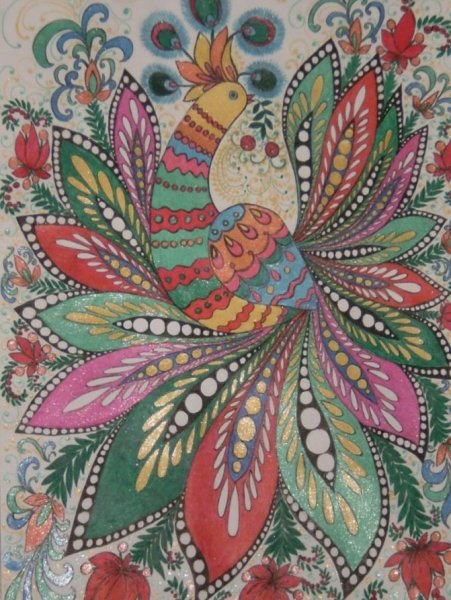 Рисование Волшебная птица