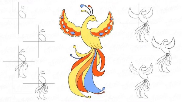 Птица Феникс Минимализм