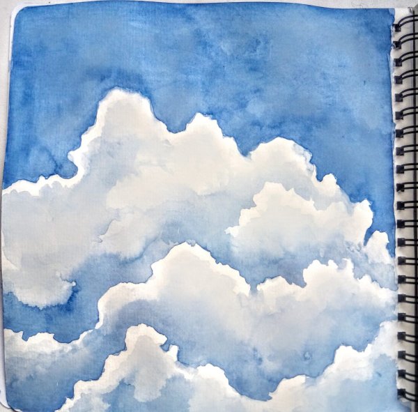 Небо маркерами