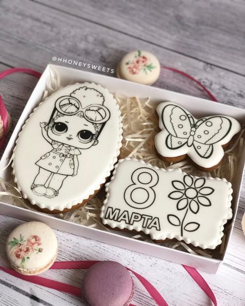 Пряник раскраска для девочек