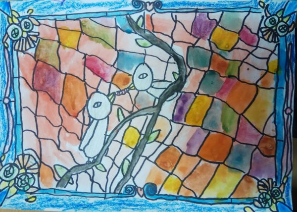 Витражная акварель