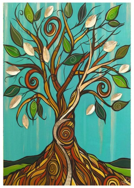 Дерево в декоративном стиле