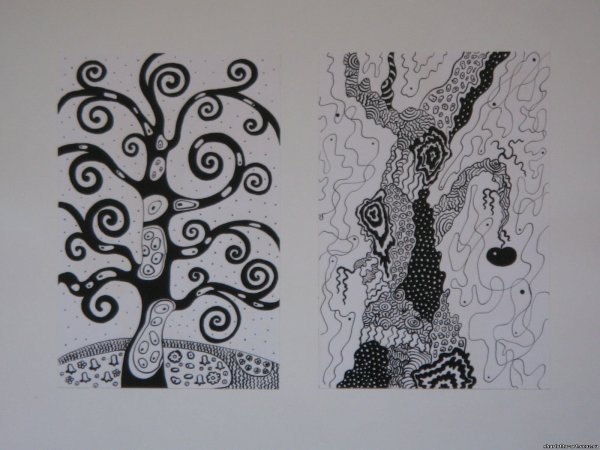 Декоративная композиция стилизация дерева