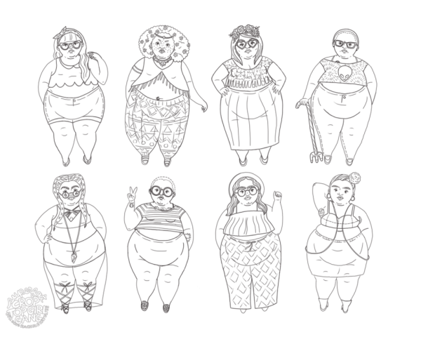 Толстый нарисованный