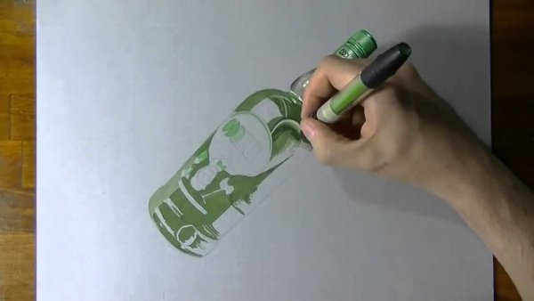 Фломастеры в бутылке