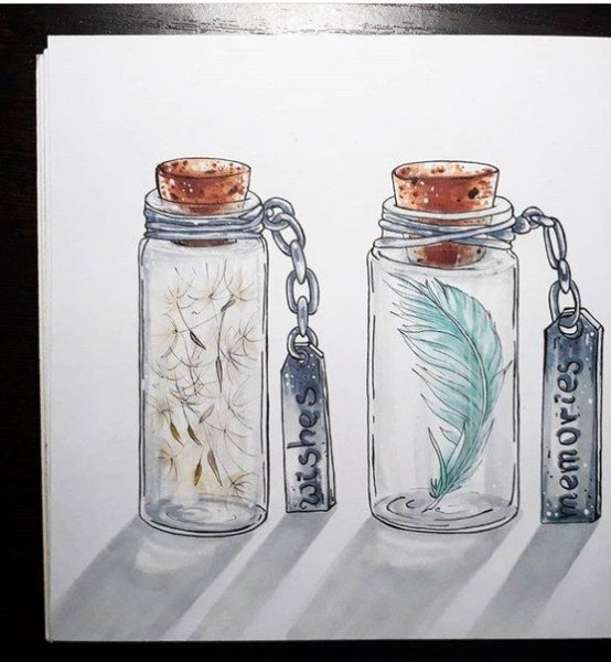 Бутылка маркерами