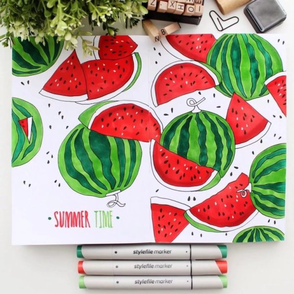 Рисунки маркерами Posca