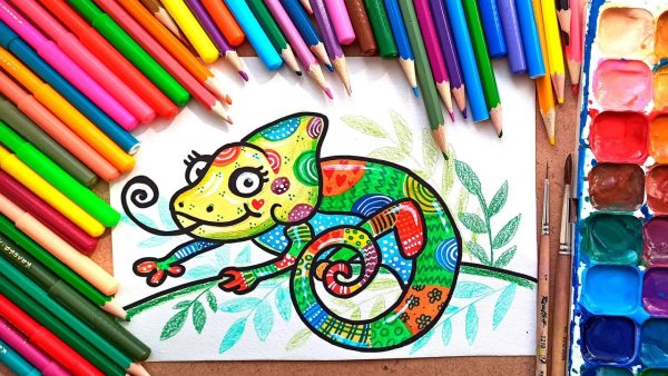 Рисование фломастерами и карандашами