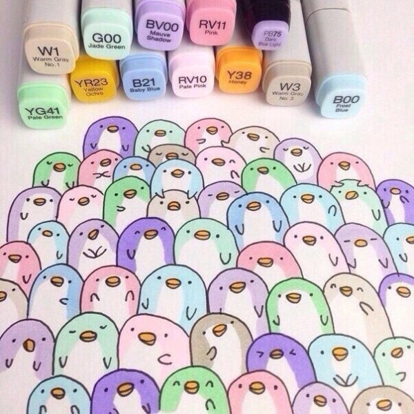 Фломастерами для личного дневника