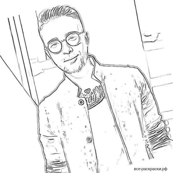 Раскраски певца Егора Крида