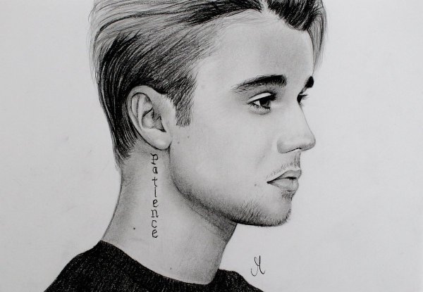 Джастин Бибер портрет