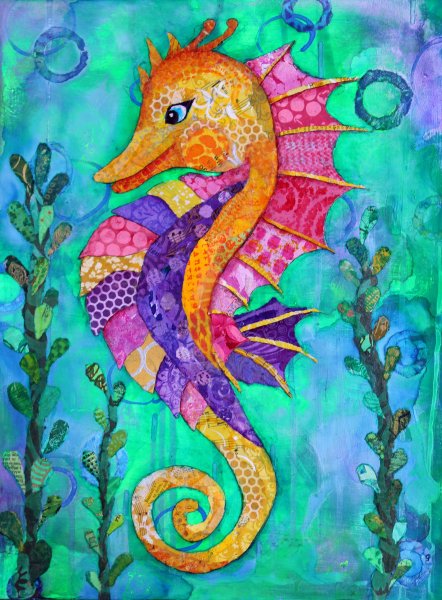 Рисование морской конек