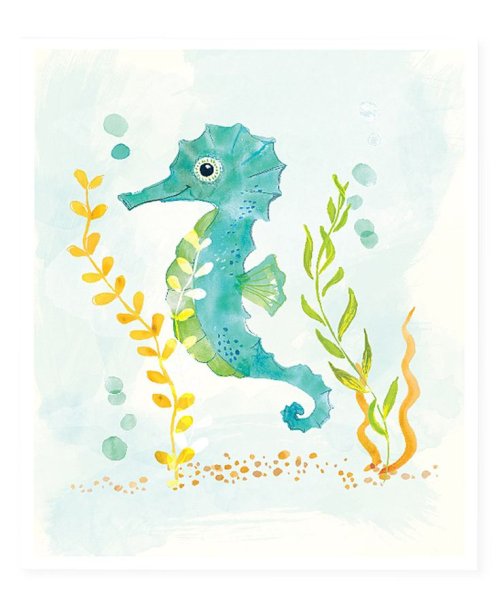 Морской конек для срисовки