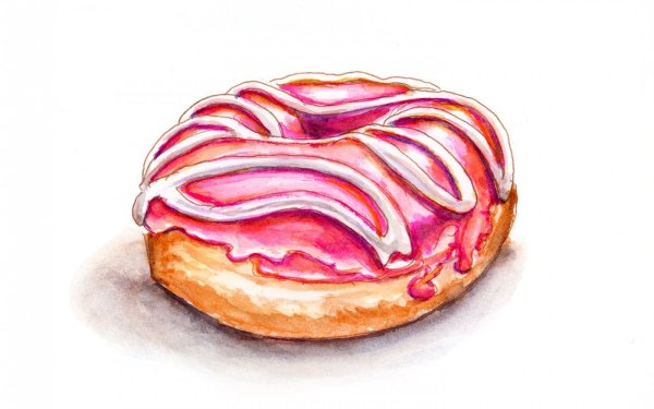 Пончик фломастерами