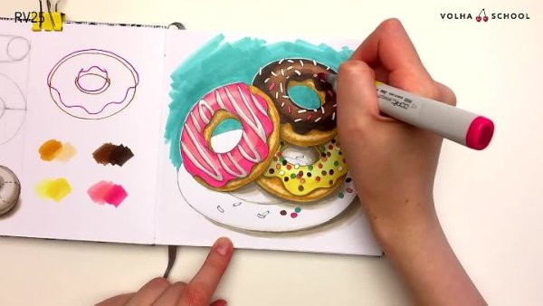 Акварельные скетчи