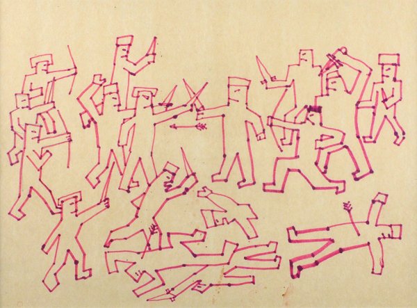 Цой рисунок фломастерами