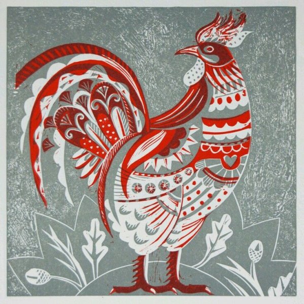 Петух маркерами