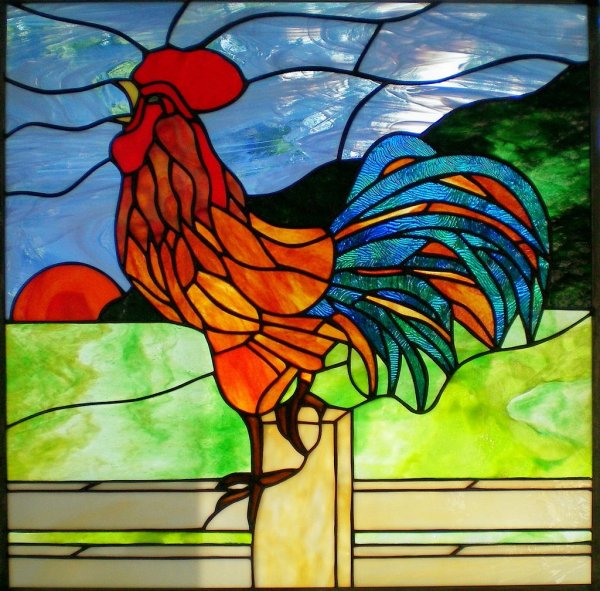 Стилизованная птица петух