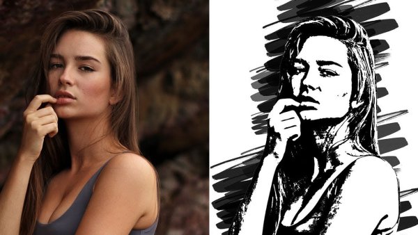 Узор маркером на листе