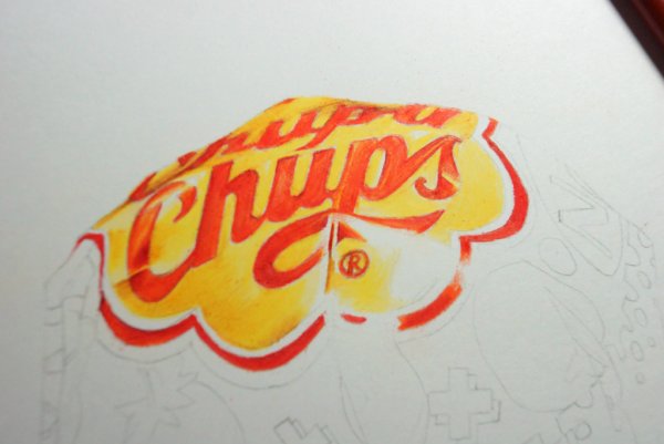 Нарисовать Чупа Чупс