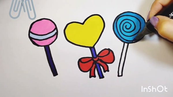 Как простым способом можно нарисовать Чупа Чупс