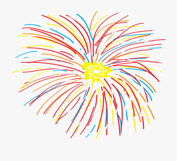 Салют рисунок цветными карандашами