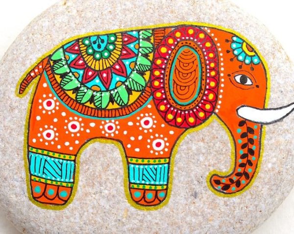 Рисунки маркерами слоники