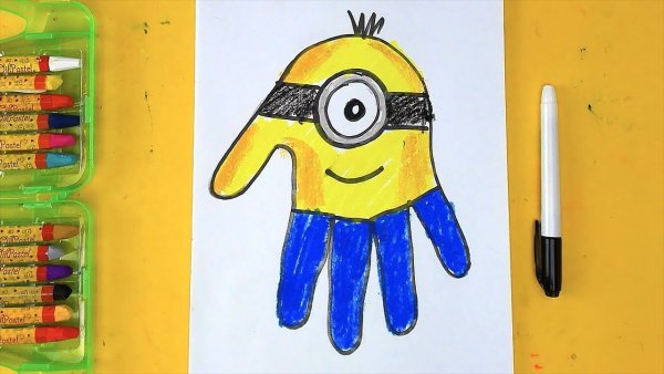 Рыба кит папа рисует