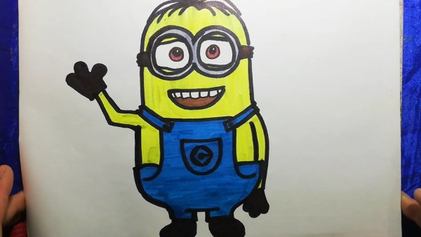 Поэтапное рисование миньона