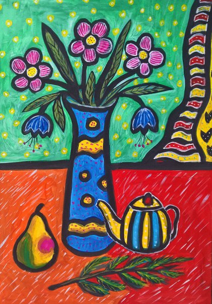 Декоративное рисование натюрморта