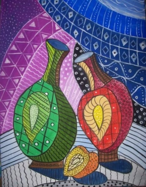 Натюрморт витраж Людмила Скрипченко