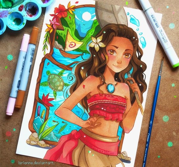 Принцессы Дисней Моана аниме