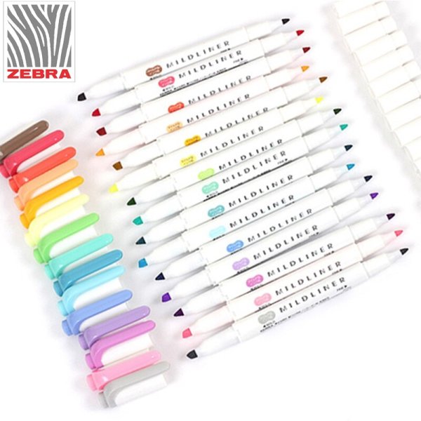 Маркеры Zebra Mildliners
