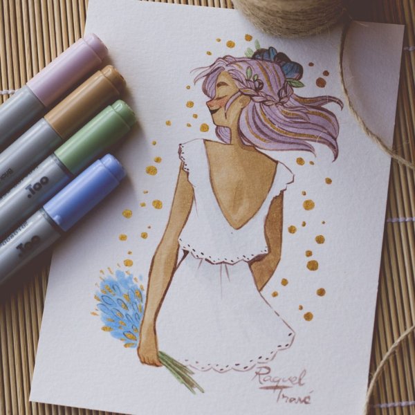 Красивые фломастеры для девочек