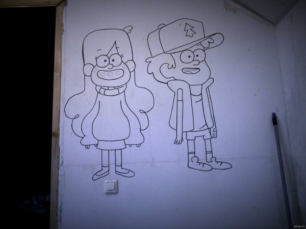 Нарисовать Мейбыл и дипыр