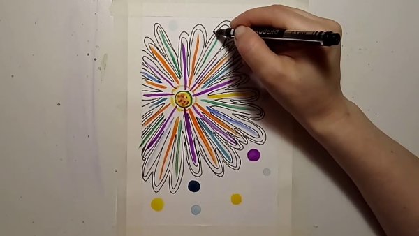 Красками в скетчбуке