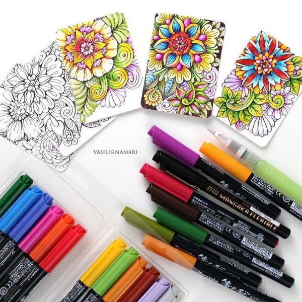 Рисунки маркерами поска