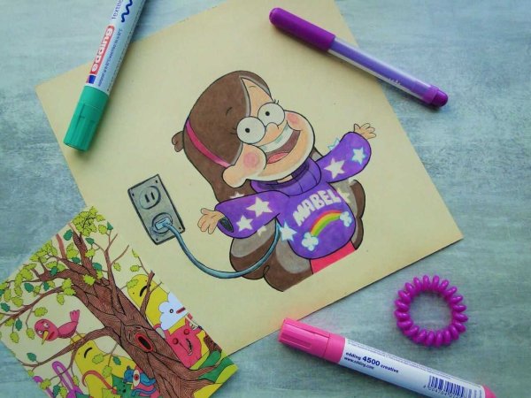 Крутые рисунки маркерами Posca