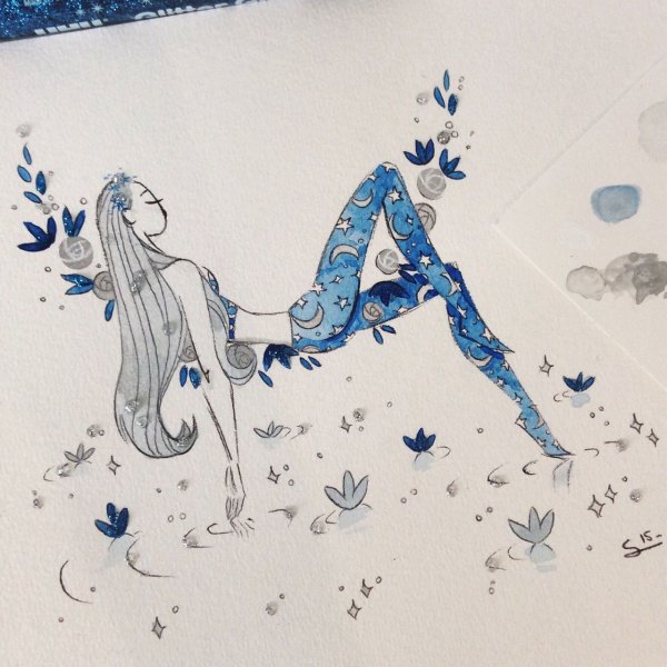 Рисунки Аква маркерами