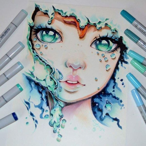 Рисование арт маркерами