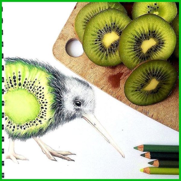 Киви маркерами