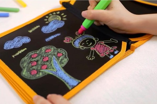 Книжка для рисования мелками