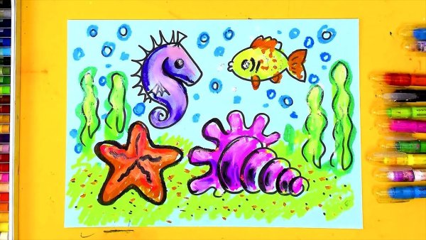 Рисование для детей РЫБАКИТ