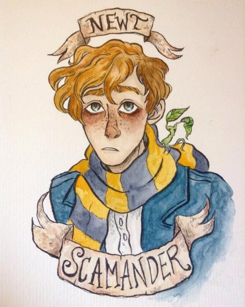 Скетчи Гарри Поттер акварель