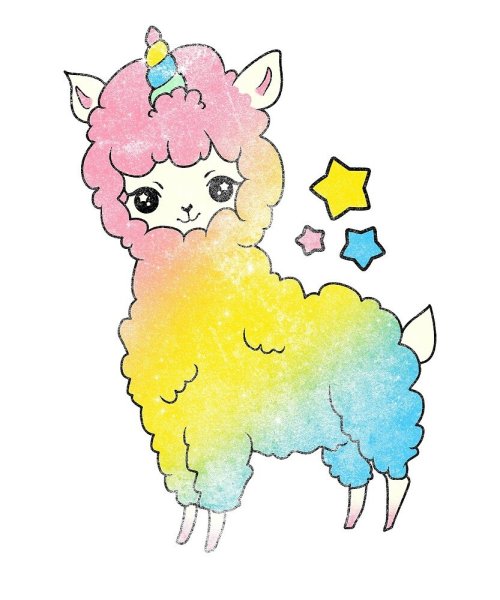 Лама рисунок фломастерами